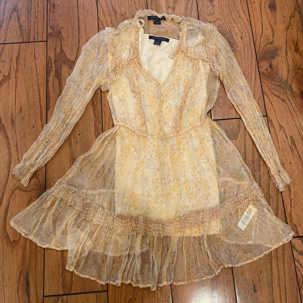 Elegant Cream Lace Dress